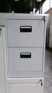 Jersey FC-2D Filing Cabinet 2 Drawer 46 x 62 x 73cm Lockable Vertical Steel Office Storage