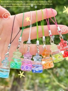 Thiết Kế Đa Năng Hộp Đựng Ước Nguyện Bằng Thủy Tinh Sáng Ban Đêm Móc Khóa Điện Thoại Móc Khóa Túi Quà Tặng Cho Trẻ Em Và Cặp Đôi