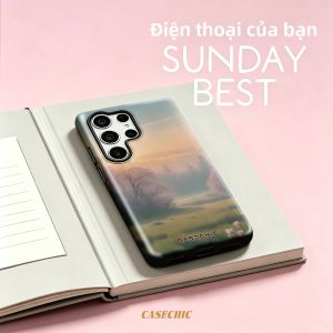 Potdemiel | Ốp Điện Thoại Samsung Galaxy S26 Ultra A56 Họa Tiết Mint Stripe Pink Bloom Tinh Xảo Bảo Vệ Kép - Chống Sốc Chống Xước Chất Liệu TPU Mềm