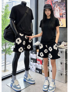 LIUBU | Foam Print Summer American Style Straight Cut Sport Shorts