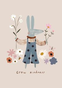 Cartoon Dog Goose Rabbit Bear Mouse Poster Cute Animal Wall Canvas Painting Prints Wall HD Pictures Baby Kids Room Decor