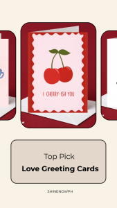 Cherry Pun Love Card | Cute Romantic “I Cherry-ish You” Greeting Romance Card