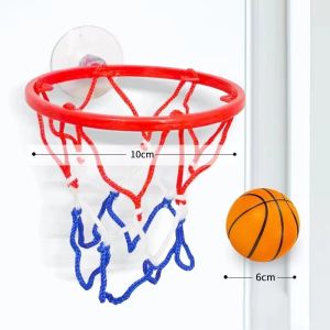 Children Exercise Fun Mini Basketball Hoop Set Kid Indoor Suction Cup Wall Hanging Home Sports Game Basket Ball Hoops Kit