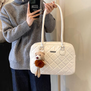 กระเป๋าสะพายข้างทรงสี่เหลี่ยมเล็กแบบสะพายข้างสำหรับผู้หญิง ความจุขนาดใหญ่ กระเป๋าสะพายข้างแบบลำลองสำหรับเดินทาง