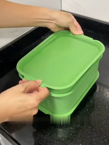 Hộp Trồng Rau Mầm Sạch Sẽ Nhỏ Gọn Khay Tự Làm Giá Đỗ Mini Tại Nhà Cho Cho Người Bận Rộn Không Cần Kinh Nghiệm