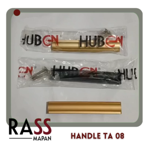 1PCS Handle Aluminium Pegangan Tarikan Laci Lemari Mebel Kitchen Set Huben TA 08 Gold Hitam