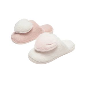 Hot Air Womens Shoes 24 Winter New Arrival Womens Casual Home Slippers Heattech Plaid Toe Cap Slipper Indoor Stuffed Slippers