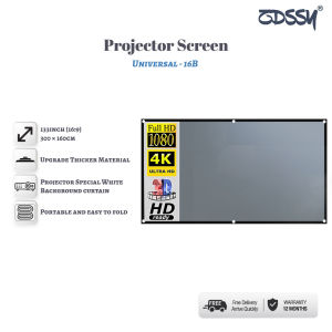 ZDSSY Projector Screen  pull up 60/72/84/92/100/106/120/130/133 inch Anti-light Screen projection cloth frame foldable not easy to wrinkle Home Outdoor Office Portable 3D HD Projection wall Screen