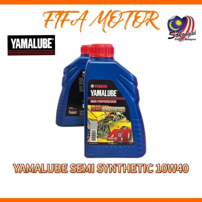 YAMALUBE YAMAHA LUBE ENGINE OIL SEMI SYNTHETIC 4T 10W-40 10W40 1L MINYAK HITAM