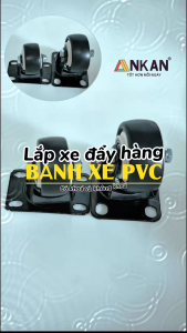 Bánh Xe Đẩy Hàng Có Bạc Đạn Và Khóa ANKAN Bánh Xe Nhựa PVC Mini