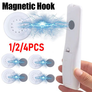 1/2/4Pcs Magnetic Hooks Wall Mount Strong Magnet Holder Hook for Fridge Sticker Remote Control Storage Holder Home Organizer Hooks