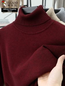 TUCANO | Red Turtleneck Thermal Insulated Sweater