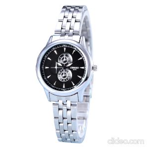CENOZO Jam Tangan Wanita 8377L SB Stainless Steel Band + FREE BATERAI
