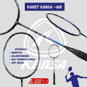 Raket Bulutangkis Kansa Api/Air/Tanah/Kayu/Angin Original 30lbs