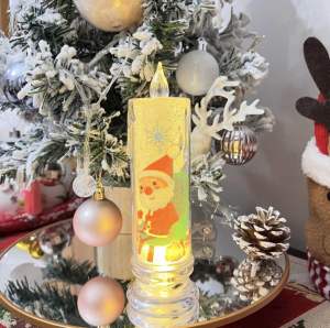 Christmas simulation candle light creative LED Christmas Eve night light atmosphere light scene layout desktop light electronic decoration