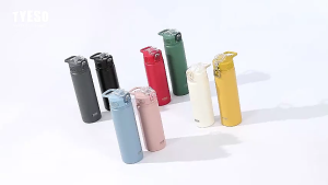 TYESO 20oz/25oz Vacuum Insulated Tumbler Thermo Flask Wide Mouth Water Bottle with Handle/Straw TS-8770C/8771C