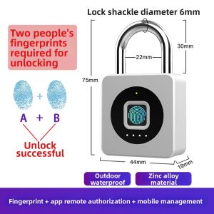 elinksmart | Fingerprint Waterproof Anti-theft Stainless Steel Lock