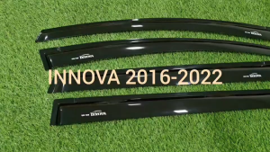 คิ้วกันสาด กันสาด กันสาดประตู สีดำ 4 ชิ้น โตโยต้า อินโนว่า Toyota Innova 2016-2022 ใส่ร่วมกันได้ A
