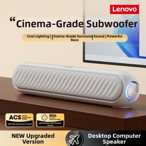 Lenovo | Compact Portable Desktop Speakers with Colorful Lighting