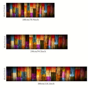 VIKAMA Rich Color Carpet Rainbow Floor Mat Long Carpet Runner Rug Kitchen Rug Living Room Bedroom Carpet Bedside Blanket Home De