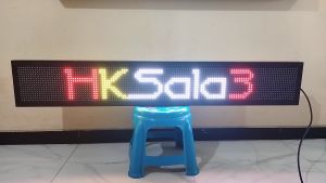 Running Text RGB FullColor 20x140cm Wifi Outdoor PROMO