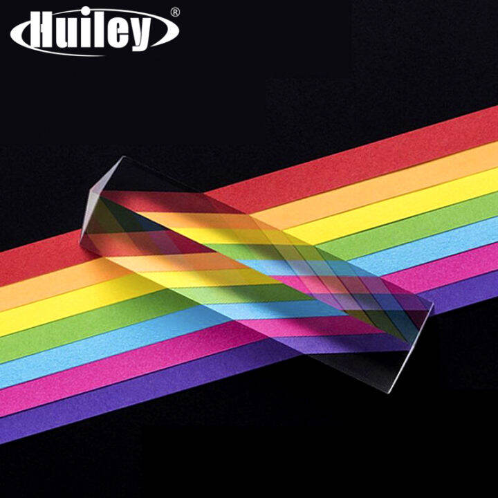 25x25x80mm Triangular Prism BK7 Optical Prisms Glass Physics Teaching ...