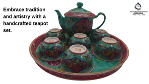 古韵彩凤陶瓷茶具 / 娘惹婚礼彩绘茶具Vintage Hand-Painted Phoenix Porcelain Tea Set / Nyonya Wedding Hand-Painted Tea Set