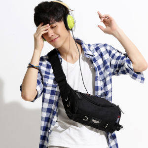 Sporty Outdoor Running Waist Bag Mens Chest Bag Single Shoulder Crossbody Bag Waterproof JR Leisure Travel Fitness Bag