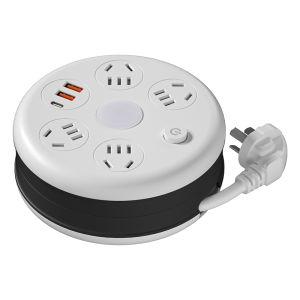 Retractable Storage Socket with Line Multi-functional USB Extension Board Multiple Holes Connection Line Board Household Use