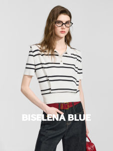 BEIQIANI | Shirt Collar Layered Waist Slimming T-Shirt
