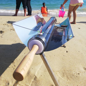 Sunshine Portable Solar BBQ Grill Outdoor Camping Hiking Cooking Stove No Smoke Lightweight Travel Gear for Three Or Less People