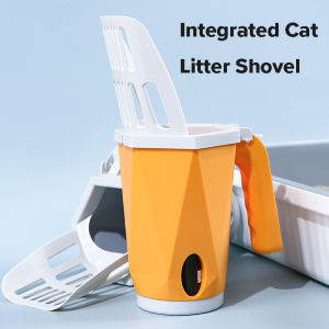 DY Loving Integrated Cat Litter Shovel Polygon Easy Cleaning Convenient Cat Litter Shovel