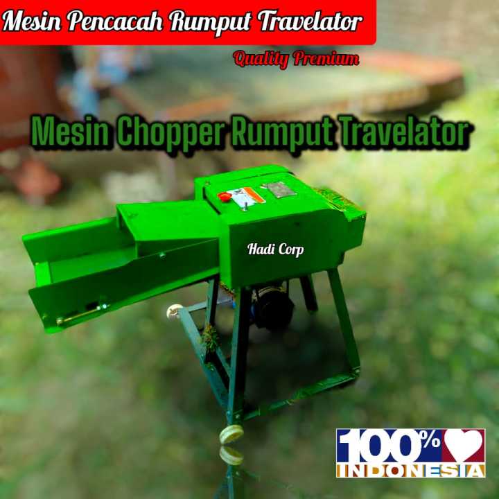 Mesin Chopper Rumput Travelator / Mesin Cacah Rumput Eskalator Datar ...