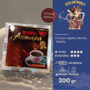 kopi hitam asmamara 1box 10sachet bisa cod kopi giling halus