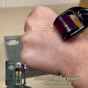 West&Month Beard Growth Roller Set Beard Growth Kit Beard Growth Spray MenS Beard Growth Serum