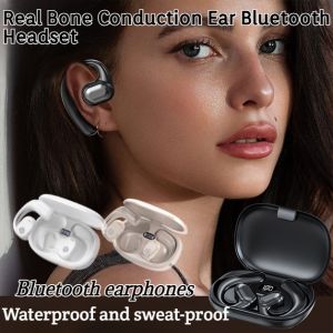 99h Endurance Real Bone Conduction Ear Hanging Bluetooth Headset Sport Bluetooth Headphone Stereo Waterproof Noise Headset