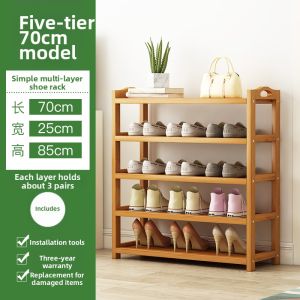 Bamboo Space-saving Multi-layer Shoe Rack