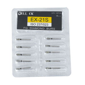 10Pcs/Pack TR Type Extra Coarse Dental Diamond Burs Dentistry Drills Dental Burs for High Speed Turbines Dentist Tools Dia.1.6mm