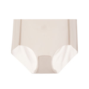 กางเกงชั้นในผ้าไหมน้ำแข็งบางไร้รอยต่อ 3D สำหรับฤดูร้อน กางเกงชั้นในโยคะระบายอากาศแห้งเร็ว กางเกงชั้นในผู้หญิงเอวต่ำสีพื้นเซ็กซี่