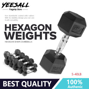 Men's Special Dumbbells: Hexagonal Rubber Dumbbells for Home Fitness