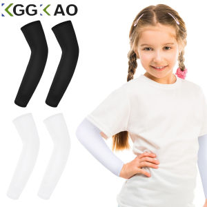 1Pair Sports Arm Sleeves for Kids Youth Basketball Baseball Arm Sleeves UV Sun Protection Cooling Arm Cover Sleeve