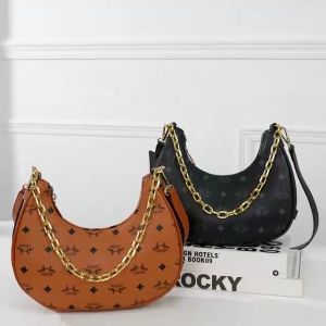 MKMC Tas Selempang Wanita Shoulder Bag Wanita Terbaru Tas Bahu Kerja Make Up Kondangan Moon Bag Import Wanita Kulit Tas Fashion Wanita Rantai Kekinian COD