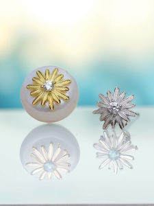 DIY จี้มุก หัวตัดสีทองชุบทอง 925 ทองแดงเปลี่ยนเป็นรูครึ่งนิ้ว ทำหมุดเข็ม จี้มุก จี้มุก จี้มุก