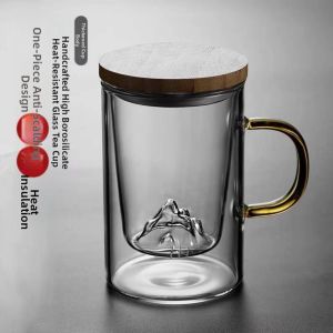Heat-resistant Borosilicate Glass Filter Tea Cup