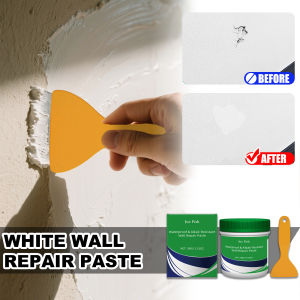 JUE FISH Wall Repair Paste Set 100g White Wall Crack Filling Paste Easy To Use Fast Drying Strong Adhesion Resistance To Peeling