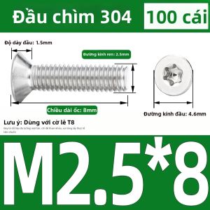 Yi Se Dian Zi | Vít Chữ Thập Chống Trộm Inox 304