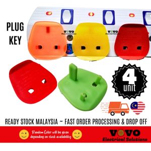 4 UNITS Plastic Safety Plug Key 2 Pin Converter / 2 Pin Plug Key switch socket plug key 3 pin to 2 pin