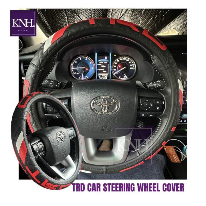 KNHS TRD Steering Wheel Cover for Toyota Wigo Vios Avanza Innova Raize