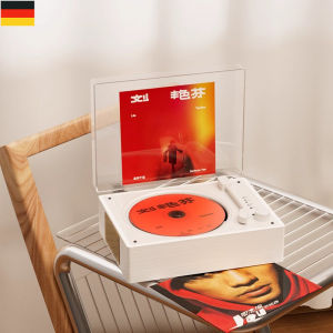 Retro Portable CD Player Bluetooth Sound Player Album Disc Record Player Birthday Gift High End Vintage Audio Visual Equipment