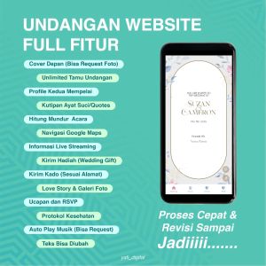 Undangan Digital Tema Minimalis - Undangan Pernikahan Website Custom Premium Murah